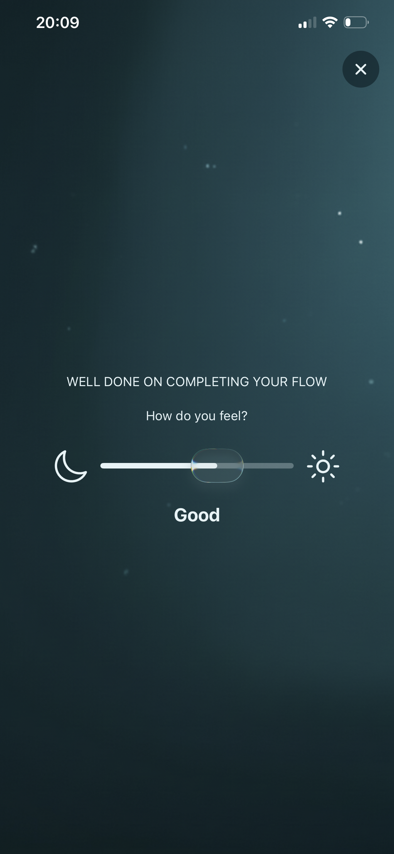 Flow reflection screen preview.